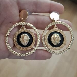Designer Inspired Lion Earrings